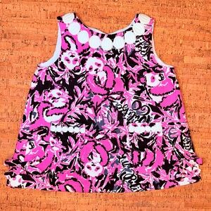 Pink and Black Kids Sleeveless Dress
